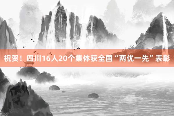 祝贺！四川16人20个集体获全国“两优一先”表彰