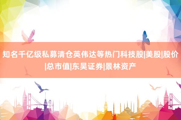 知名千亿级私募清仓英伟达等热门科技股|美股|股价|总市值|东吴证券|景林资产