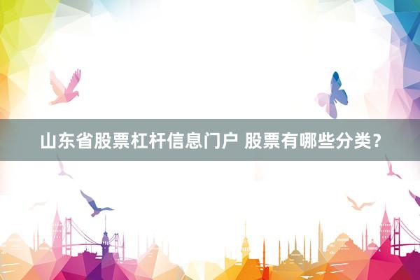 山东省股票杠杆信息门户 股票有哪些分类？