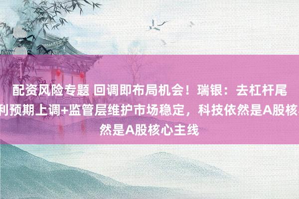 配资风险专题 回调即布局机会！瑞银：去杠杆尾声+盈利预期上调+监管层维护市场稳定，科技依然是A股核心主线