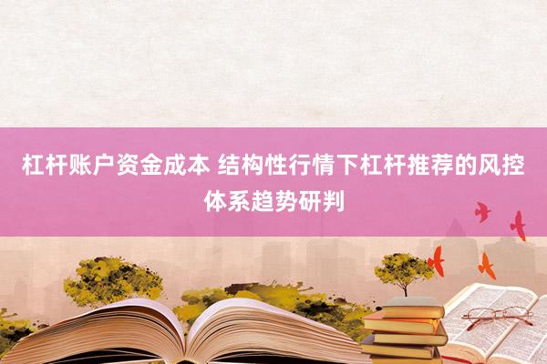 杠杆账户资金成本 结构性行情下杠杆推荐的风控体系趋势研判